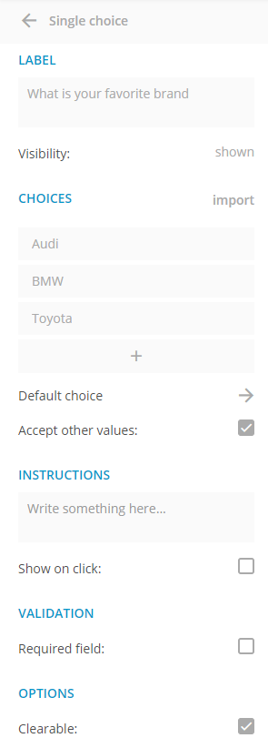 Radio Buttons