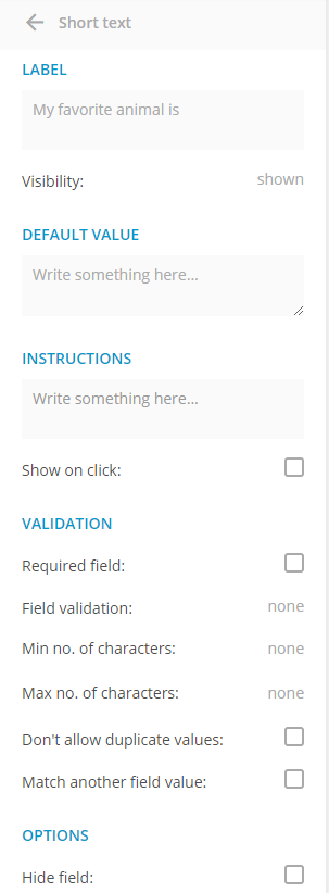 Text Box Field Text Box Field