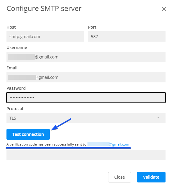 forms to go smtp