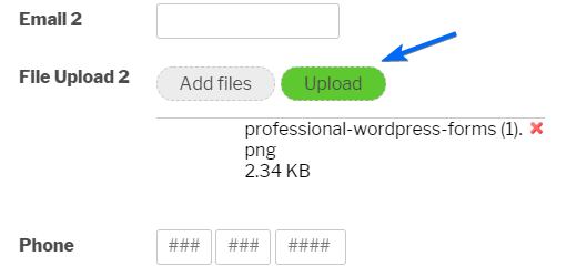Multiple Files Upload - WordPress Form Plugin