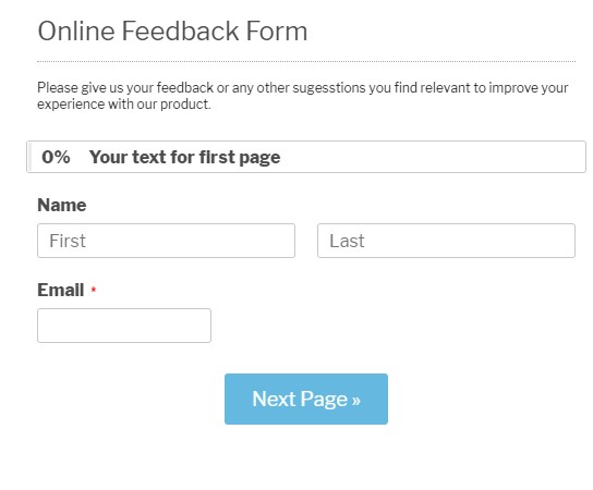 creating multi-page forms