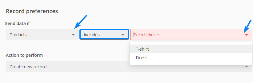 Conditional logic Salesforce choices