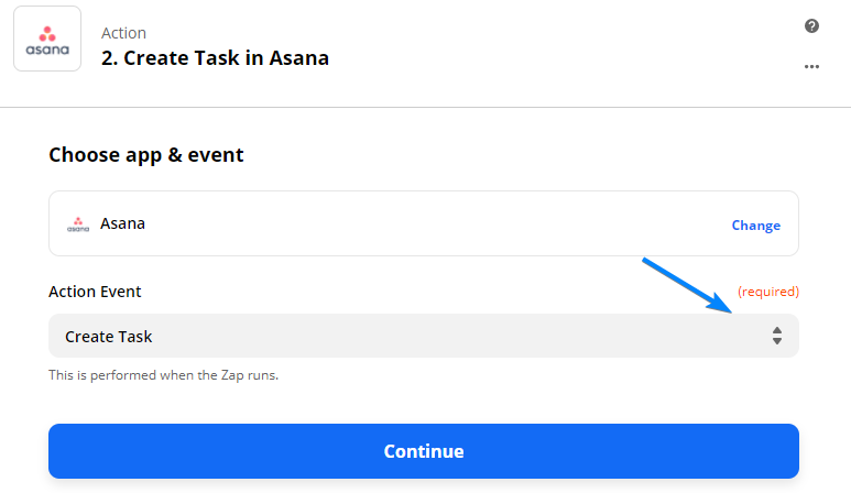 create task asana