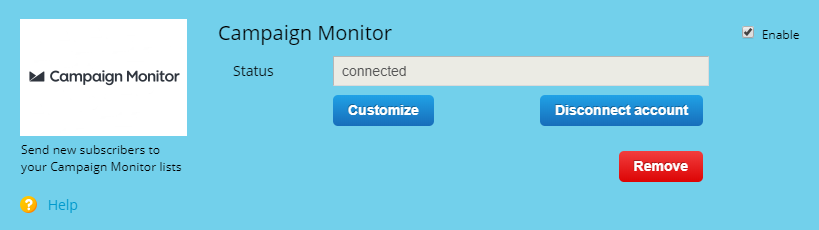 campaign monitor integration
