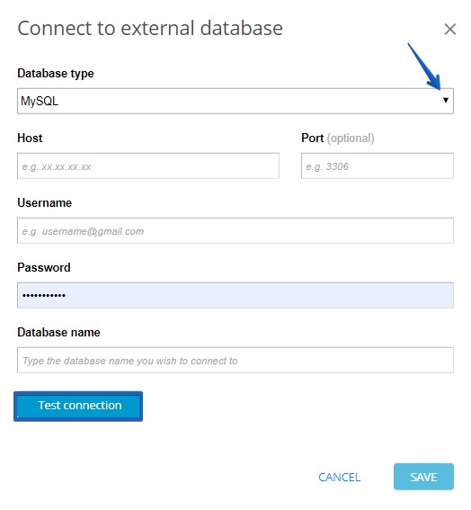 connect web forms with a database