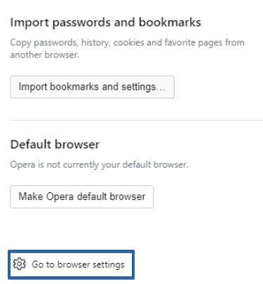 Opera Third Party Cookies Options