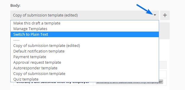 Send notifications in HTML format or plain text | 123FormBuilder Docs